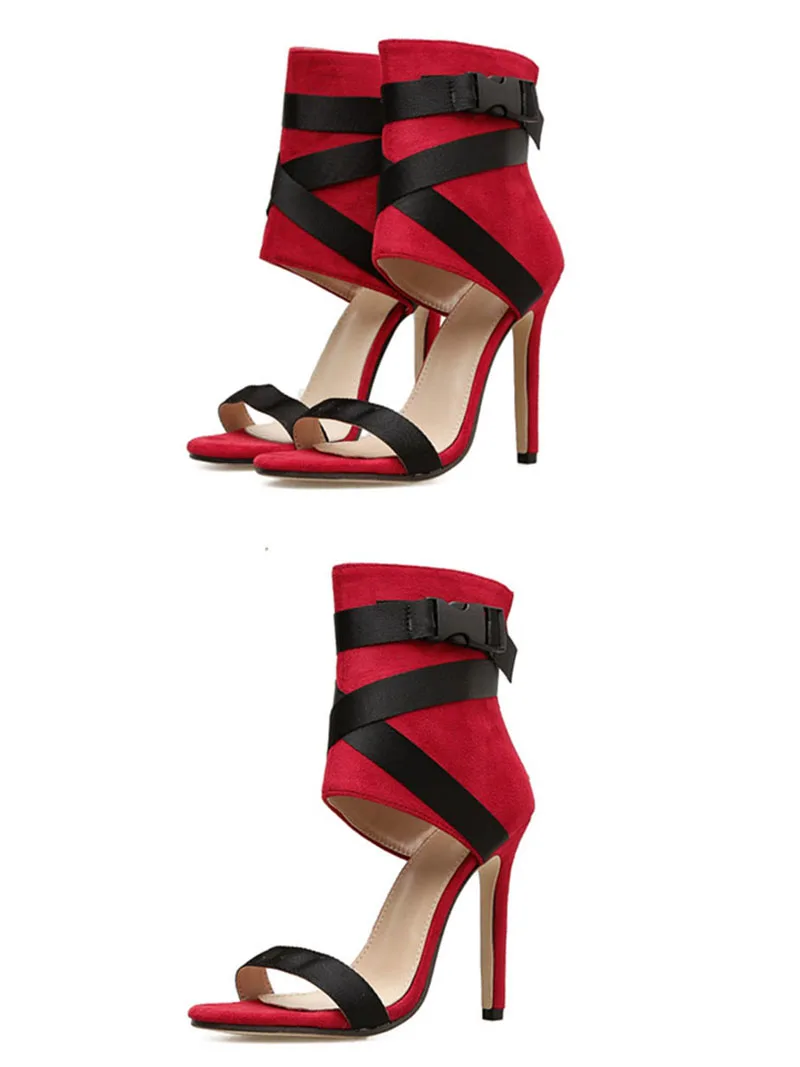 New Peep Toe Cross Strap Thin Heel Women High Heel Sexy Hollow Belt Buckle Women Heels Sandals 2020 Ladies Pumps VT714 (17)