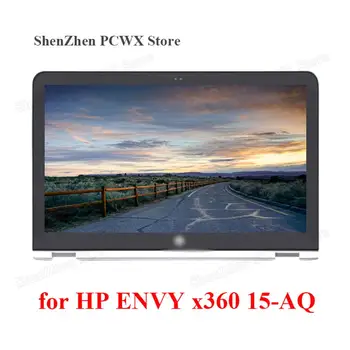 

15.6" Touch Screen Assembly Frame for HP ENVY x360 15-AQ Laptop LCD Digitizer Display with Bezel FHD 2K 1920-1080 Black Sliver