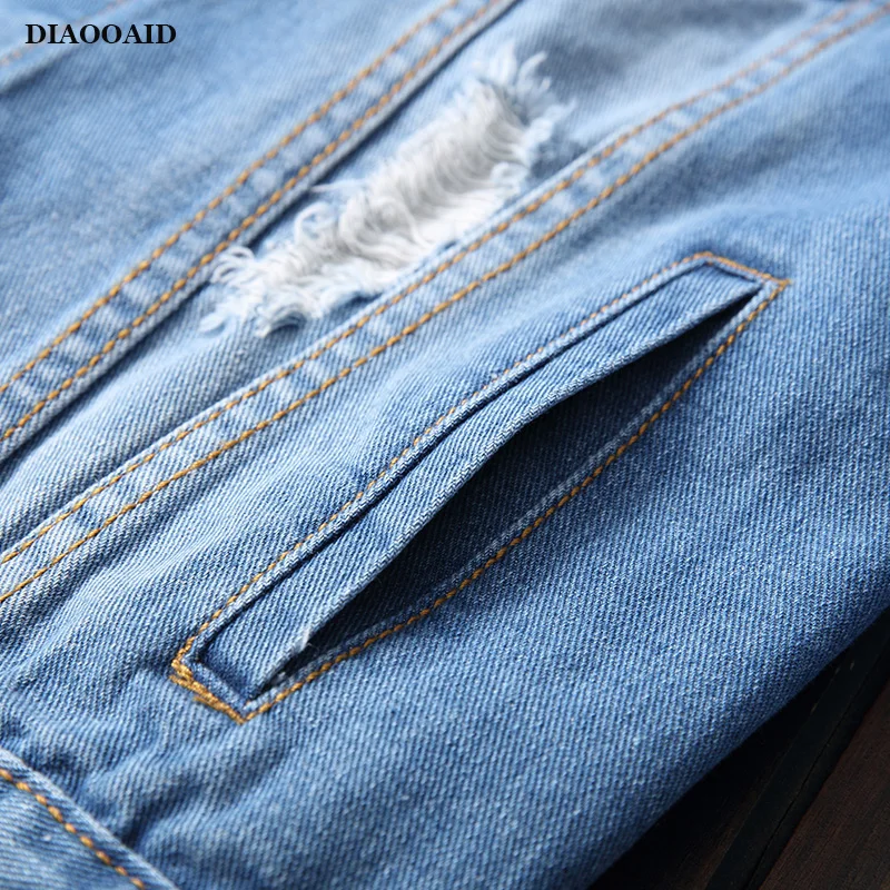 Diaoaid, новинка, осенняя мужская джинсовая куртка, куртка, Мужская Ретро ковбойская тонкая куртка, модное пальто, повседневные куртки
