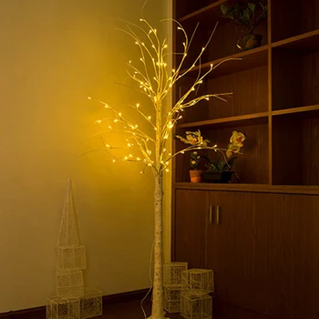 

LED USB Fire Tree Light Copper Wire Table Lamps 45cm/60cm Night Light For Home Bedroom Wedding Party Bar Christmas Decoration