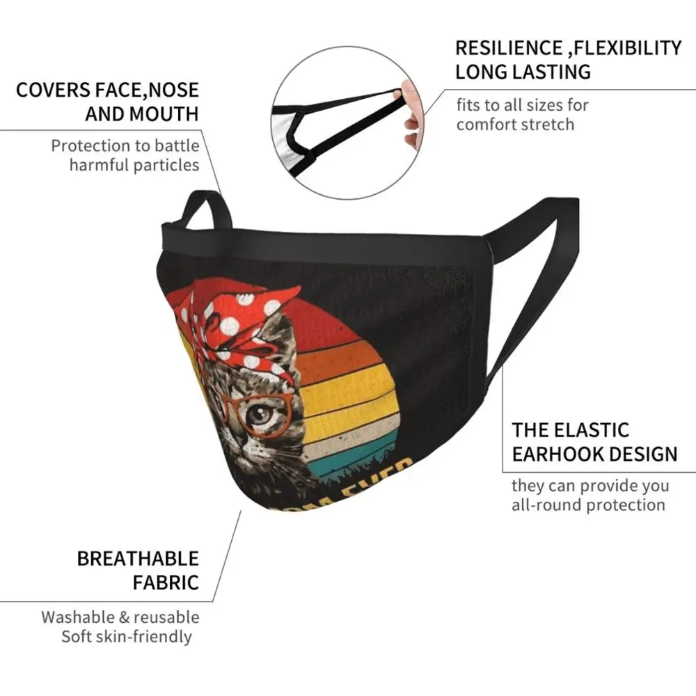 Best Cat Mom Ever , Gift Idea Pm2.5 Anti Dust Diy Reusable Face Mask Friend Wife Husband Lover Girlfriend Man Womens Souvenir