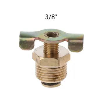

NPT 1/4\" 3/8\" 1/2‘’ Solid Brass Compressor Air Tank Port Fittings Drain Valve 35EC