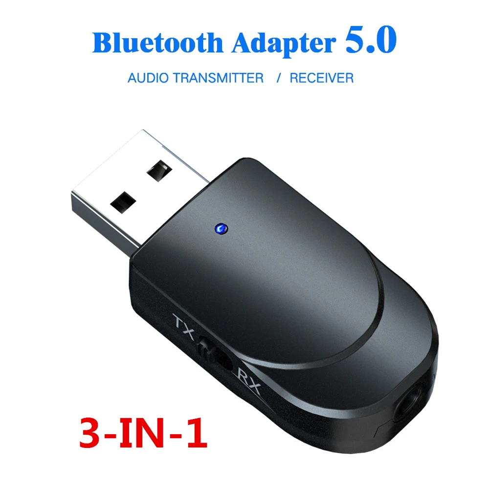 KEBIDU 3 в 1 Bluetooth передатчик приемник беспроводной Bluetooth 5,0 адаптер Мини 3,5 мм AUX Стерео для автомобиля Музыка для ТВ новейшая