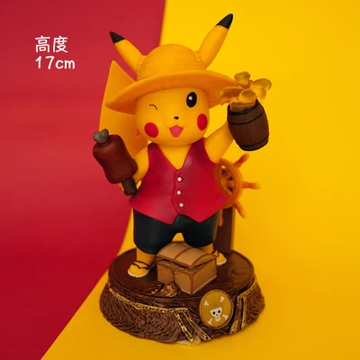 Pikachu Cos one piece Hand Pikachu Monkey D. Luffy Roronoa Zoro Vinsmoke Санджи Пикачу Хилл Пикачу модельная церемония - Цвет: 2