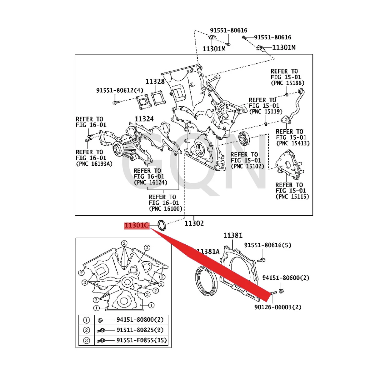 

Oil seal (for timing gear box or timing chain box) 2010-Toy ota FJC RUI SER FOR TUN ERH IL UX crankshaft front oil seal
