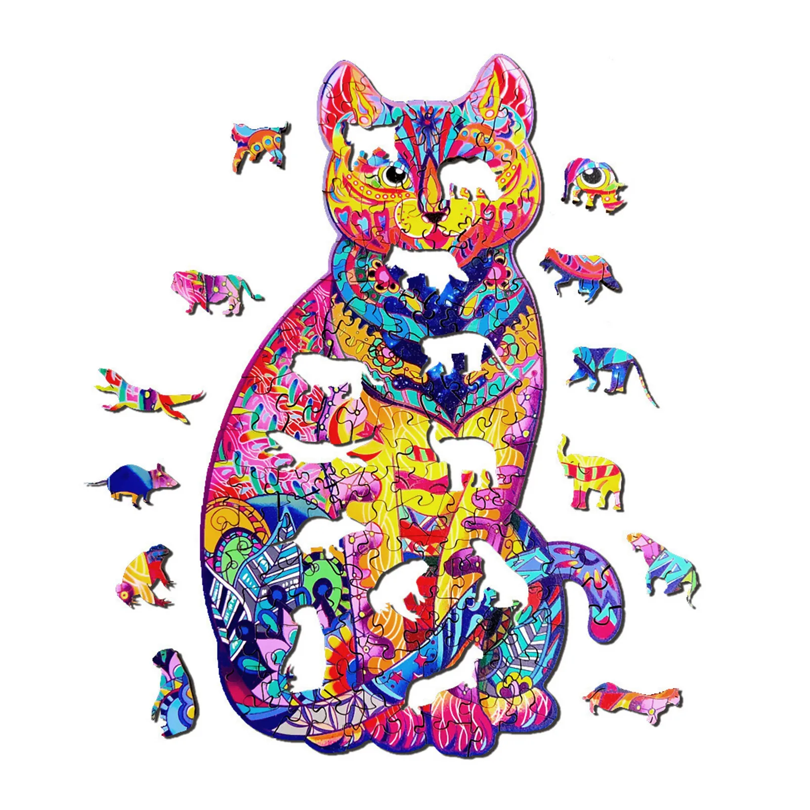 

Unique Shaped Jigsaw Puzzles Animal-shaped Jigsaw Puzzles Each Piece Of Puzzle Is A Small Pattern Is The Best Gift
