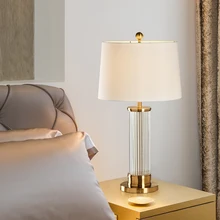 Современный скандинавский ткань Стекло и Утюг настольная лампа Настольный Светильник Настольный светильник Настольная лампа для гостиной прикроватный гостиничном номере