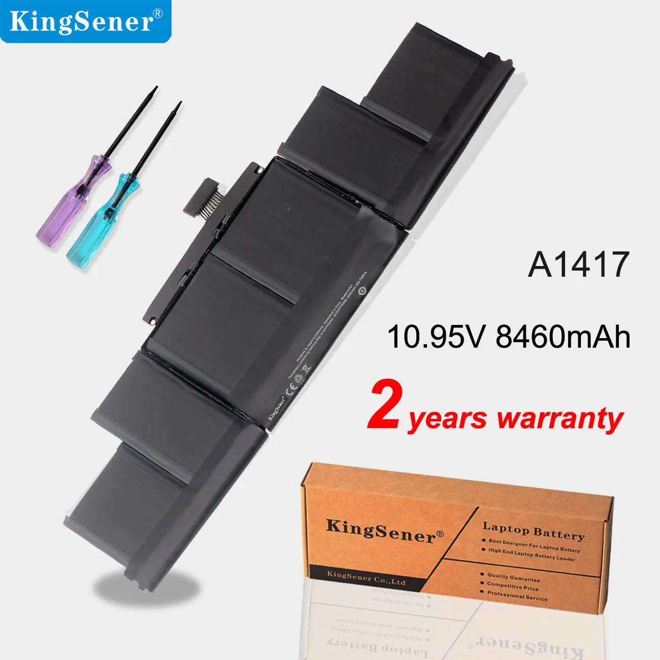 Аккумулятор KingSener для ноутбука Apple A1417 A1398 (версия 2012 Ранняя 2013) MacBook Retina Pro 15 дюймов