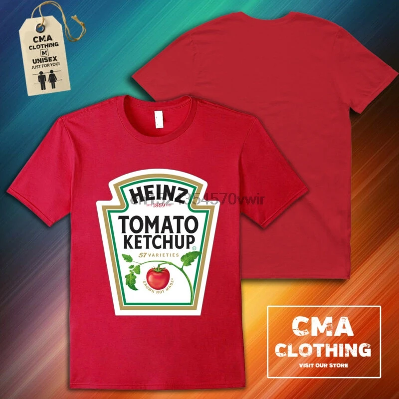 Heinz томатный кетчуп логотип маскарадный костюм соусы CMa10 унисекс Красная