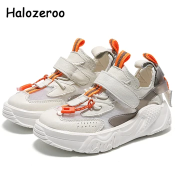 

Spring Kids Sport Sneakers Baby Girls Black Brand Shoes Children Genuine Leather Casual Sneakers Boys Fashion Sneakers Trainers