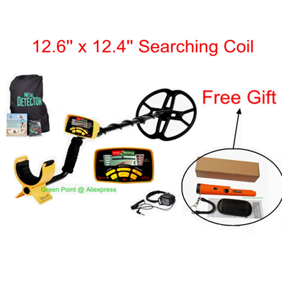 12inch(free gift) Новое поступление MD-6350 подземный металлоискатель MD6350 золотоискатель Охотник за сокровищами \ MD6250 обновленная версия гарантия два года - Цвет: 12inch(free gift)