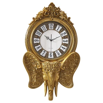 

Luxury Nordic Wall Clock Creative Silent Golden Digital Electronic Wall Clock Vintage Art Relogio Parede Home Decoration QAB50WC