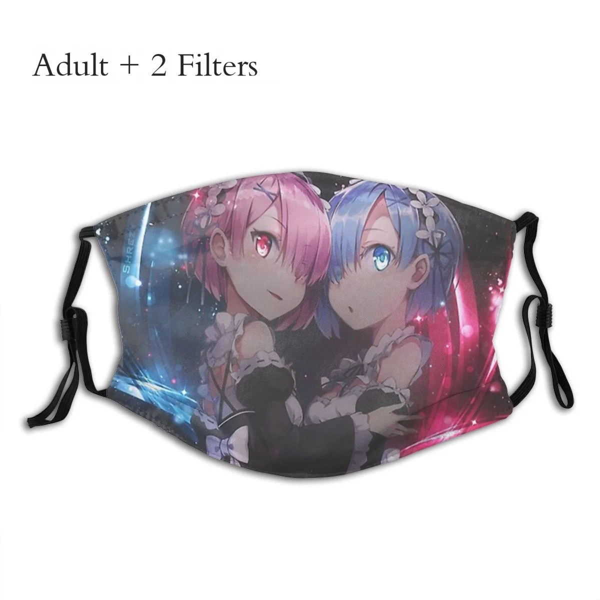 Ram и Rem моющаяся маска для рта Re zero Субару Нацуки аниме многоразовая с фильтрами |