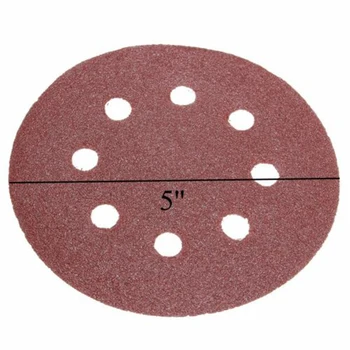 

50x 5 8 Hole Hook & Loop Sanding Discs 80/120/180/240/320 Grit For Rotary Tool