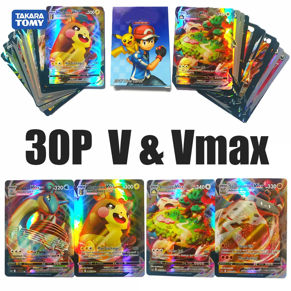 

Pokemon 30ocsV&Vmax Cards Shining Card English TCG: Sword & Shield Booster Box Collectible Trading Card Game 2020 New