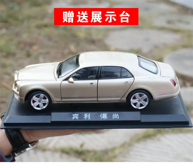 1/24 автомобиль отличного качества Bentley Mulsanne из металлического сплава Diecasts& Toy Vehicles модель игрушки Подарок детская коллекция моделирования