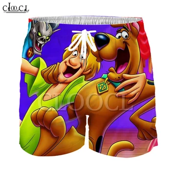 

CLOOCL Cartoon Anime Hound Scooby Doo Children's Fashion Short Pants 3D Print Casual Cute Summer Korean All-match Elastic Waist