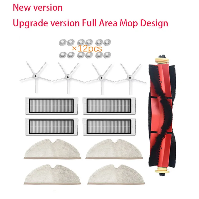 

High Quality Removable Main brush Washable HEPA filter for Xiaomi Roborock S6 S60 S65 S5 MAX T6 Tanos Mopping Cloth Spare Parts