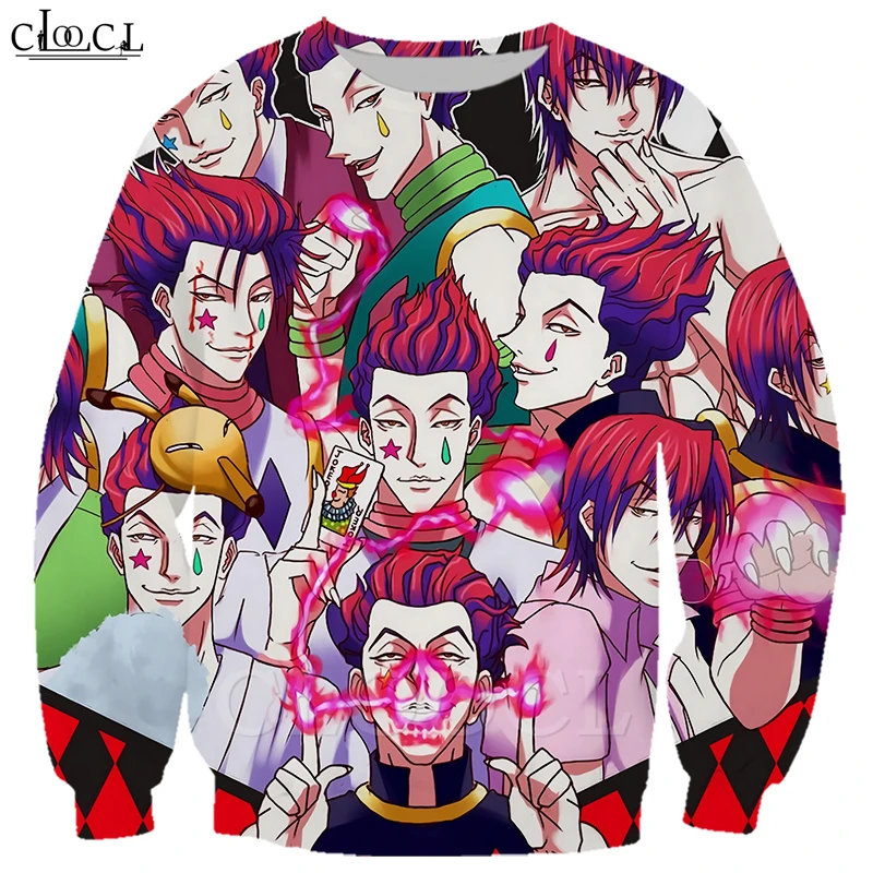 CLOOCL аниме Hunter X Для мужчин женщин спортивные толстовки с капюшоном и 3D принт в