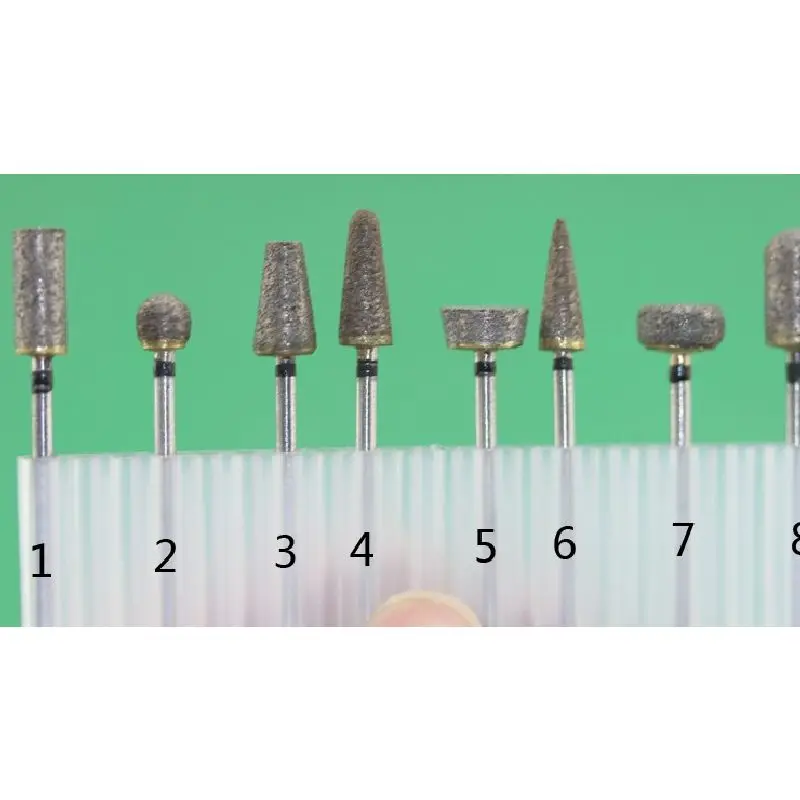 

Top Quality 2.35mm Shank Sintering Grinding Head Unit Abrasive Tip Jade Carving Polishing Tool Sintered Burs Abrasion Resistance
