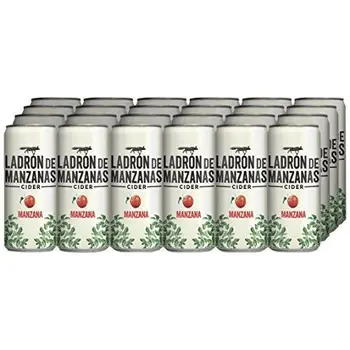 

Ladrón de Manzanas Cider Mazana - Caja de 24 Latas x 330 ml - Total: 7.92 L