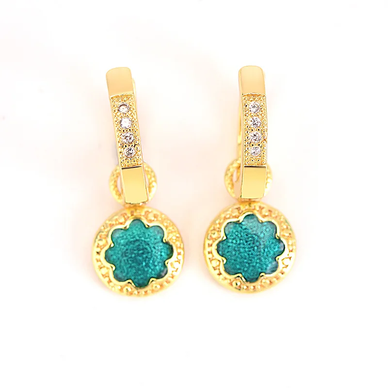 

Природный Голубой топаз драгоценный камень серьги 14k желтого золота в форме сердца с системой Dorp Серьги Свадебные дизайнерские ювелирные и...