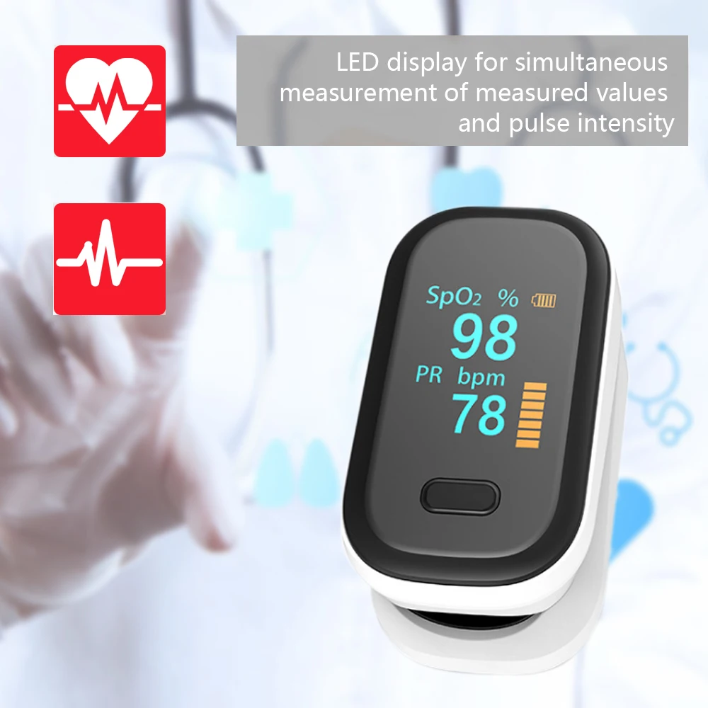 

2020 Oximeter - Blood For Children And Adults Clip Blood LED Screen