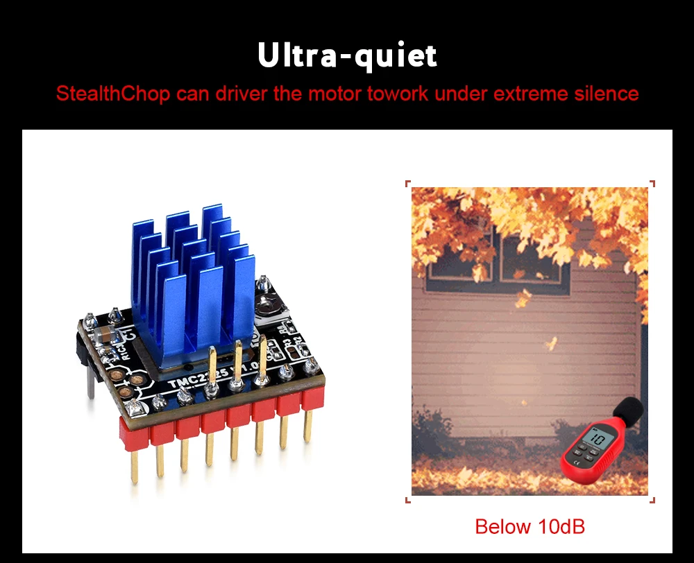 BIGTREETECH TMC2225 V1.0 Драйвер шагового двигателя UART 2A части 3d принтера VS TMC2208 TMC2209 TMC2130 TMC5160 для SKR V1.3 mini E3