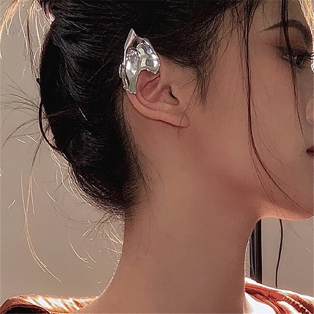 Fairy Ear Cuff Earring Dark Elf Ear Clip No Piercing Earrings For Women Silver Color Goth Earcuff Jewelry Party Gift