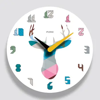 

Clocks Living Room Simple Fashion Wall Clock Bedroom Mute Clock Cartoon Nordic Modern Creative Decorative Wall Clock Wall Clock