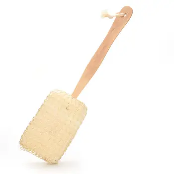

Bath Brushes Shower Design Bathroon Products Long Wooden Handle Natural Sisal Body Back Sponge Scrubber Sanitary Ware Suite