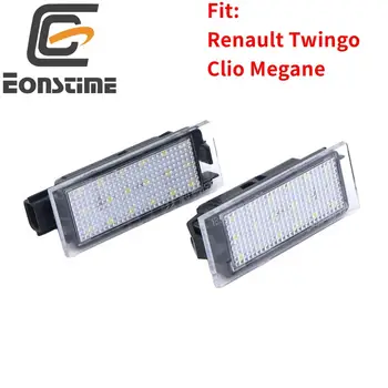 

Eonstime 2PCS LED number License Plate Lights For Renault Twingo II Clio III3D Megane II Kombi 5D Laguna II Velsatis 2006