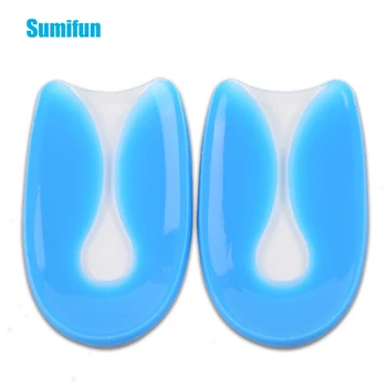 

2Pcs Silicone Gel U-Shape Plantar Fasciitis Heel Protector Heel Spur Cushion Pad Shoe Inserts Insole silicone insoles foot Z5380