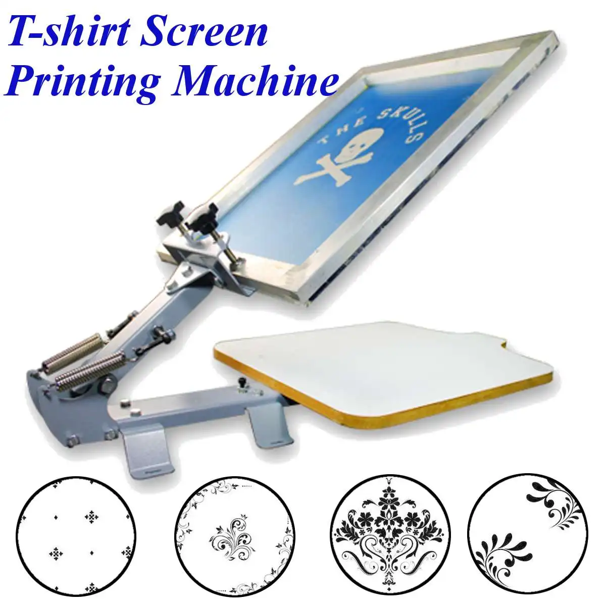 

11TM Screen Printing Machine Table Board Fixed Single 1 Color 1 Station DIY T-shit Adjustable Printing Machine