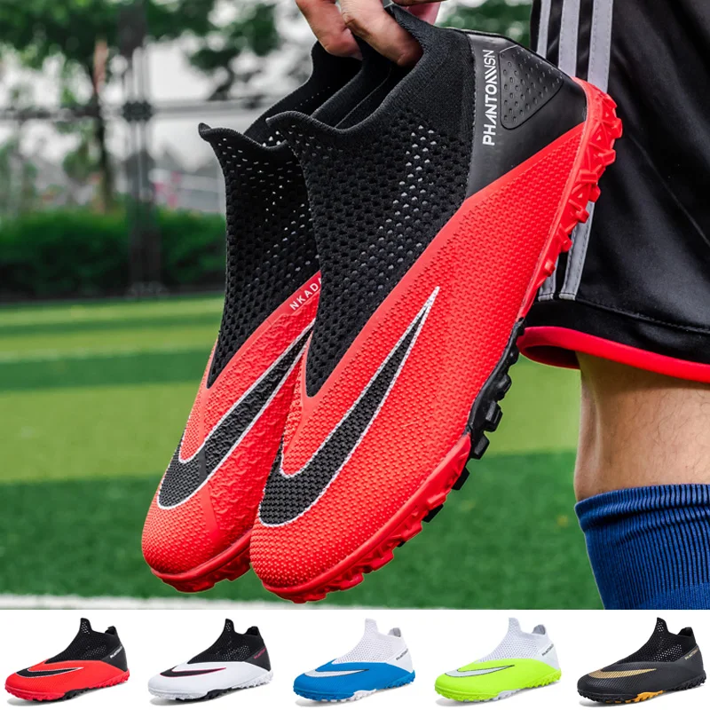 keuken Sympathiek Afleiding Heren Voetbalschoenen Zonder Kant Childrens Hightop Voetbal Schoenen  Society Schoenplaten Kids Voetbal Sportschoenen Ag Hoge Kwaliteit Nieuwe -  AliExpress