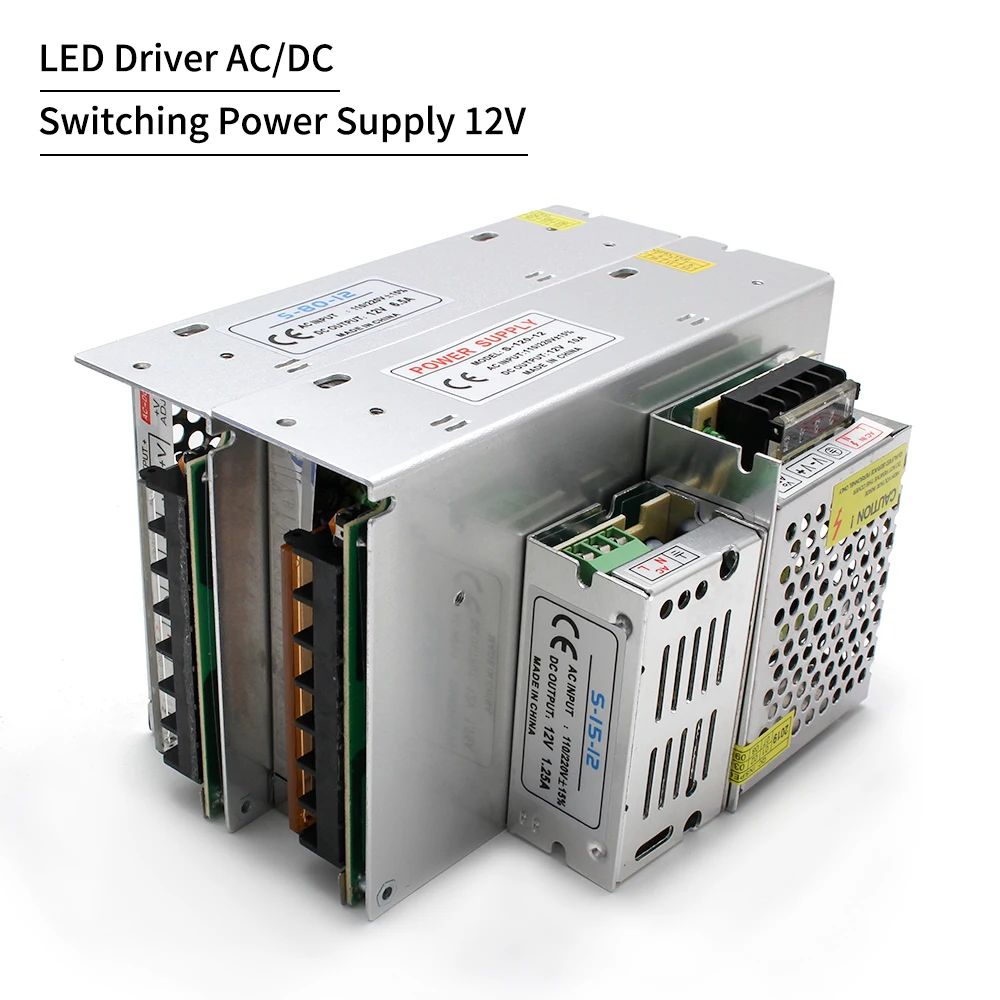 High Voltage Transformer Power Supply 12V 24V 3V 9V 15V 18V Current Transformer Power Supply AC DC 2A 3A 5A 10A 15A 20A 30A 40A