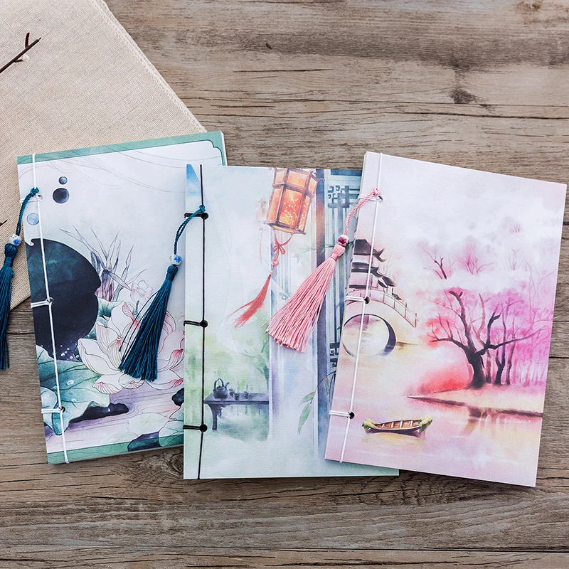 Vintage Chinese Fashion Planner Memo Notepad 21X14cm Diary Bullet Journal Notebook beautiful collection binding writing books Vintage Chinese Fashion Planner Memo Notepad 21X14cm Diary Bullet Journal Notebook beautiful collection binding writing books