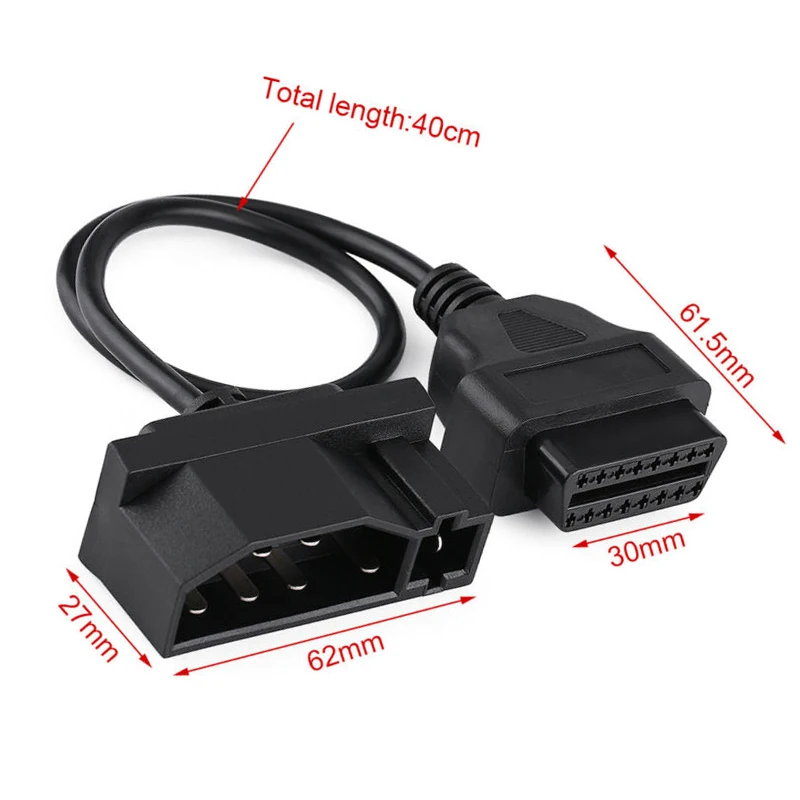

new accessories 7 Pin to 16 Pin OBD2 Diagnostic Scanner Adapter Cable for Ford Female Interface in durable