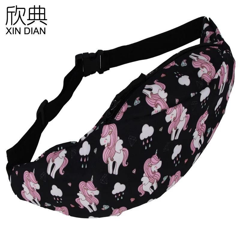 

2019 Real Pochete Sac Banane Bag Amazon Cross-border New Outdoor Unicorn Lady Sports Wallet Mobile Bag Running Fitness Travel