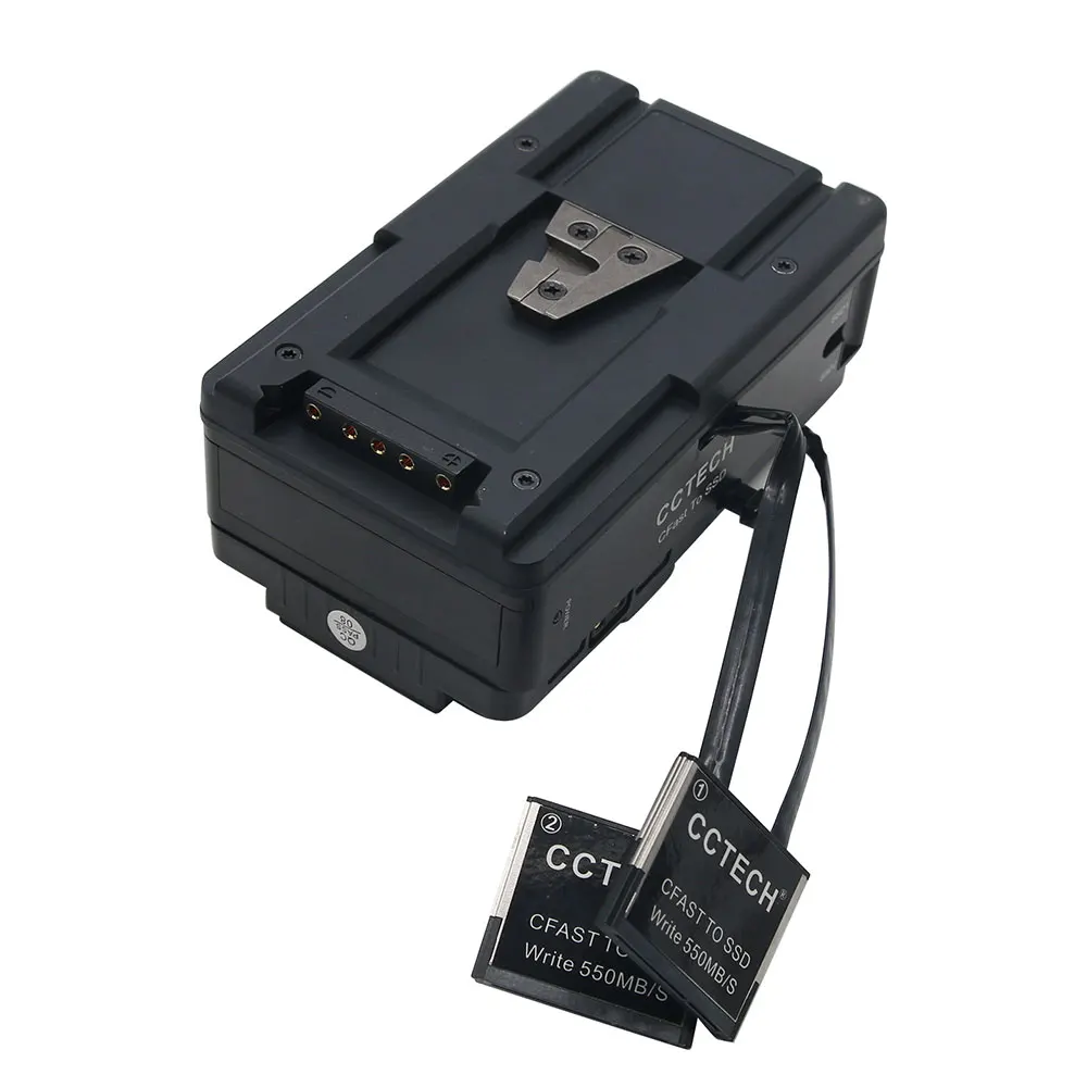  TZT CCTECH CFSSD CFast 20 zu SSD Blackmagic URSA Mini Broadcast + V-Mount Platte