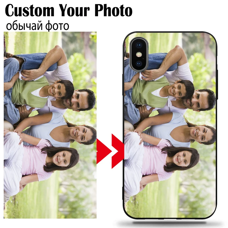 To figure custom Photo Soft Silicone black TPU phone case For iPhone 5 5S SE 6 6plus 7 8 8plus X XR XS Max 11 Pro | Мобильные