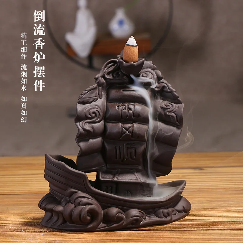 

Decoracion Hogar Arenaceous Back Incense Burner Ta Smooth Smoke Backflow Aroma Stove There Are Furnishing Articles Wholesale