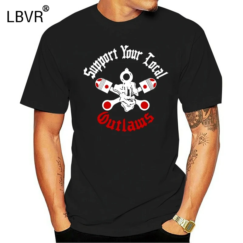 Outlaws Mc Sylo Logo Support Your Local New T Shirt All Size #az $ Gift More And Colors | Мужская одежда