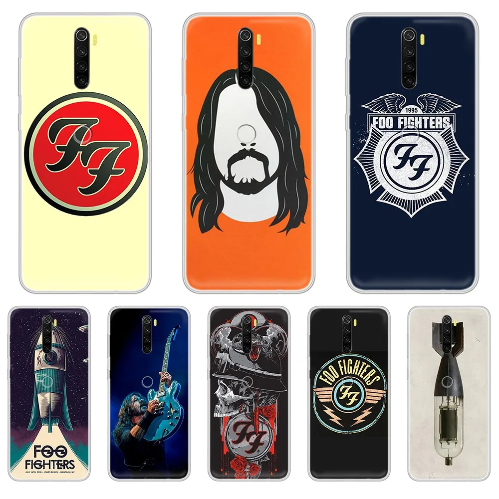 214N FOO FIGHTERS Силиконовый Модный чехол Etui Прозрачный для телефона XIAOMI Redmi Note 3 4 5 6 7 8 9 9s