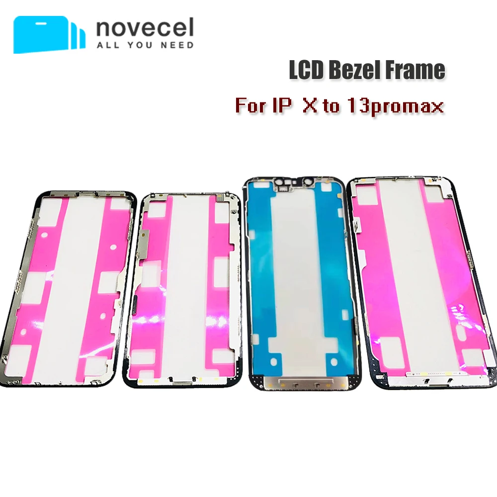 Передняя рамка ЖК-дисплея с клейкой наклейкой для iPhone X XS 11 12 13 mini pro Max XR 10 шт. |