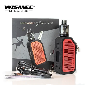 

Original 80W Wismec kit with built in 2100mAh Battery Active with Amor NSE Atomizer Tank 3ml Active mod E cigarette