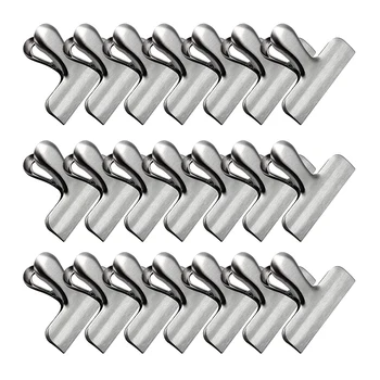 

20Pcs Stainless Steel Heavy Potato Chip Clip Bag Clip Food Clip, perfect for Air-Sealed Handles on Coffee, Food