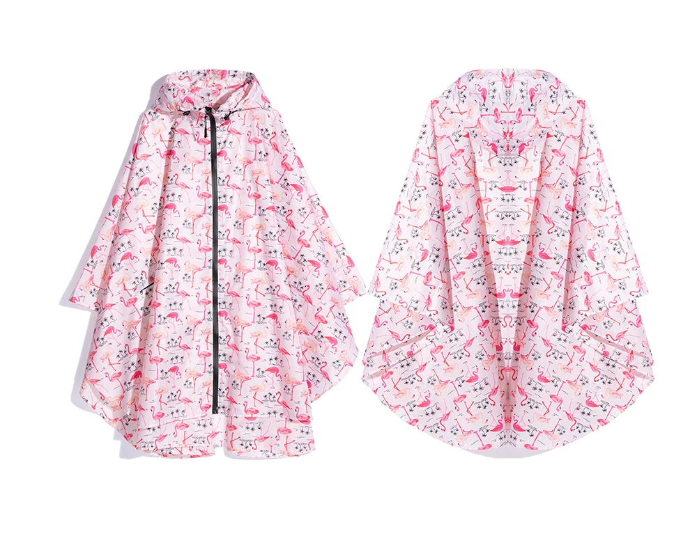 Women's Fashion Raincoat Waterproof Rain Poncho Cloak with Hood for Hiking Climbing and Touring waterproof raincoat