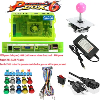 

Pandora Box 6 1300 Family Version Motherboard with Control Accessories DIY arcade kits parts joystick usb button power supply
