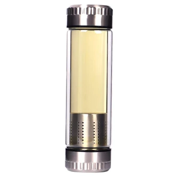 

Double Wall Glass Tea Bottle Premium Travel Coffee Mug Stainless Steel Thermos Cups Vacuum Flask thermo Water Bottle Tea Mug BDF